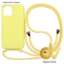 iPhone 16 Funda Cordón Colgante Amarillo