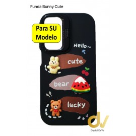 A55 5G Samsung Funda Bunny Cute Negro