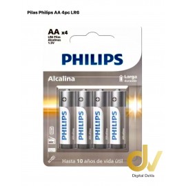 Pilas Phillips AA 4pc LR6 INCL EcoTasa