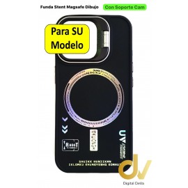 A25 5G Samsung Funda Stent Magsafe Dibujo Negro