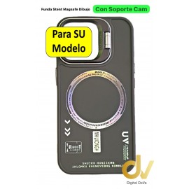 iPhone 15 Pro Max Funda Stent Magsafe Dibujo Gris