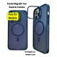 iPhone 15 Max / Plus Funda Magsafe Con Soporte Camara Azul