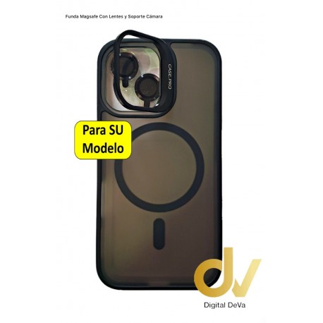 iPhone 15 Pro Funda Magsafe Con Soporte Camara Negro