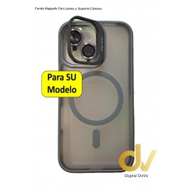 iPhone 15 Pro Funda Magsafe Con Soporte Camara Gris
