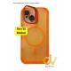 iPhone 15 Pro Max Funda Magsafe Con Soporte Camara Naranja