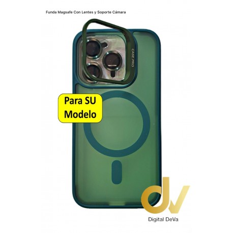 iPhone 14 Pro Funda Magsafe Con Soporte Camara Verde