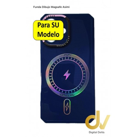 iPhone 16 Pro Funda Dibujo Magsafe Asimi Azul