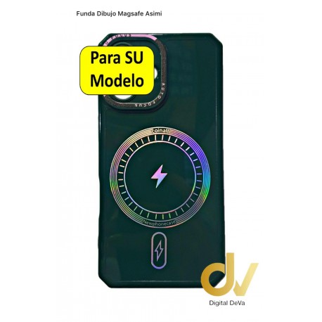 iPhone 14 Pro Funda Dibujo Magsafe Asimi Verde