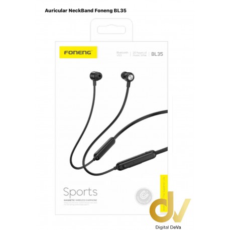 Auricular NeckBand Foneng BL35 Negro