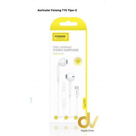 Auricular Foneng T15 Tipo C