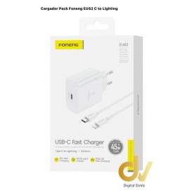 Cargador 45W Foneng EU62 Tipo C a Lighting