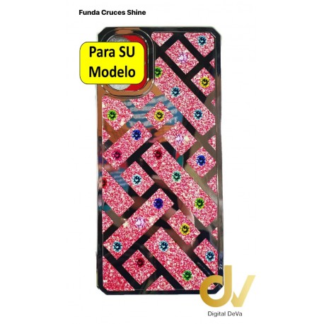 iPhone 14 Pro Funda Cruces Shine Rojo