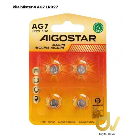 Pilas Blister 4 AG7 LR927