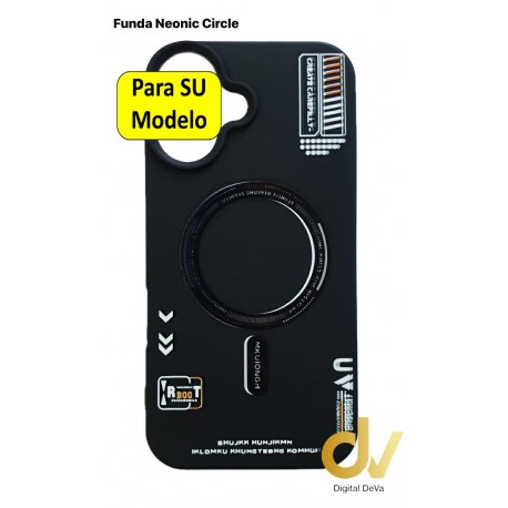 iPhone 16 Funda Neonic Circle Negro