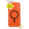 iPhone 16 Pro Max Funda Neonic Circle Naranja Neón