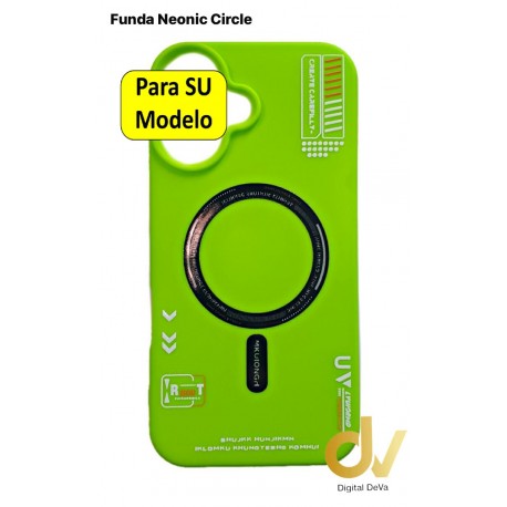 iPhone 15 Pro Funda Neonic Circle Verde Neón