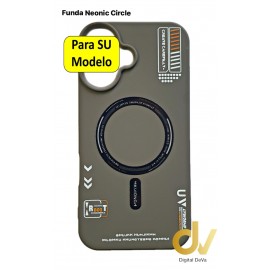 iPhone 15 Pro Funda Neonic Circle Gris