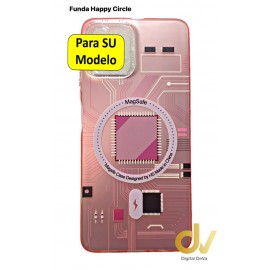 iPhone 16 Pro Max Funda Happy Circle Rosa