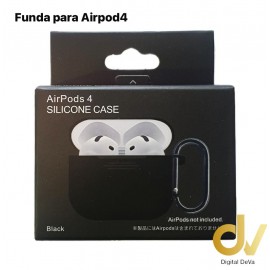 Funda Airpods 4 + Hanger Negro