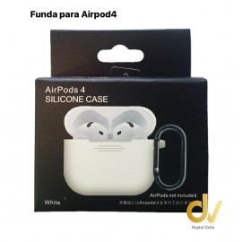 Funda Airpods 4 + Hanger Blanco