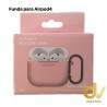 Funda Airpods 4 + Hanger Rosa