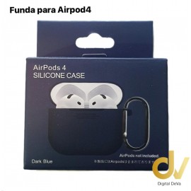 Funda Airpods 4 + Hanger Dark Blue