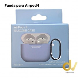 Funda Airpods 4 + Hanger Sky Blue