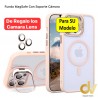 iPhone 16E Funda Magsafe Con Protector Camara Rosa