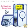 iPhone 16E Funda Magsafe Con Soporte Camara Azul