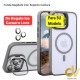 iPhone 16E Funda Magsafe Con Soporte Camara Gris