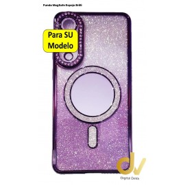 S25 Edge Samsung Funda Magsafe Espejo Brilli Lila