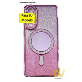 S25 Edge Samsung Funda Magsafe Espejo Brilli Rosa