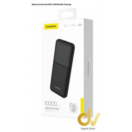 Batería Externa P60 Negro 10000mAh Foneng
