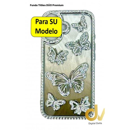 Funda iPhone 16PLUS Titlies Duo Premium Plata