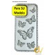 Funda iPhone 14ProMax Mariposa Premium PLATEADO