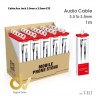 Cable Aux L-Jack 3.5mm a 3.5mm E12  un