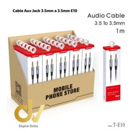 Cable Aux Jack 3.5mm a 3.5mm E10  un