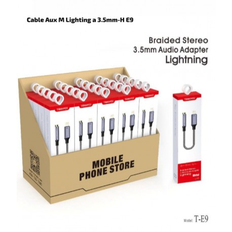 Cable Aux M Lighting a 3.5mm-H E9    un