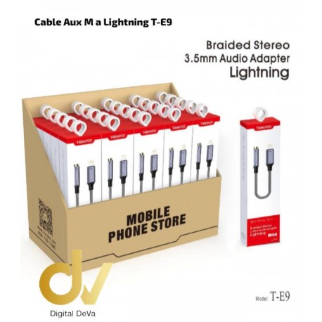 Cable Aux M a Lightning T-E9