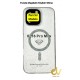 iPhone 14 Pro Max Funda MagSafe Stylish Shine Plata