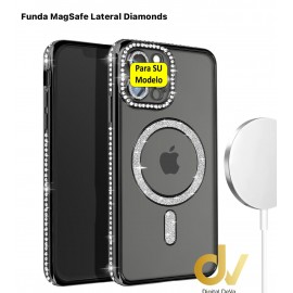 SAMSUNG S25 PLUS Funda MagSafe Lateral Diamonds NEGRO