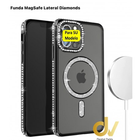 iPhone 16 Pro Max Funda MagSafe Lateral Diamonds ROSA