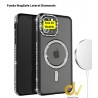 iPhone 16 Pro Max Funda MagSafe Lateral Diamonds ROSA