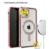 iPhone 16 Pro Max Funda MagSafe Lateral Diamonds ROSA
