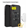 iPhone 16 Pro Max Funda MagSafe Cromado  NEGRO