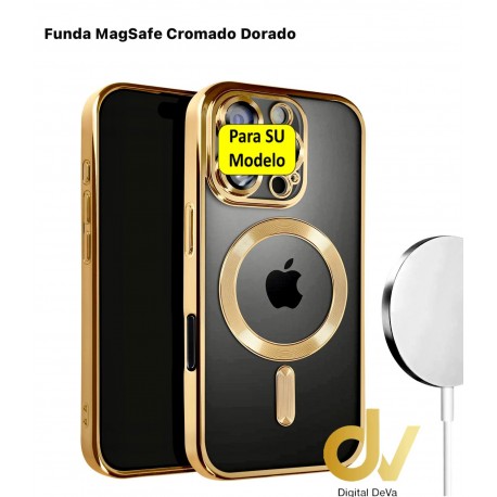 iPhone 16 Pro Max Funda MagSafe Cromado ORO