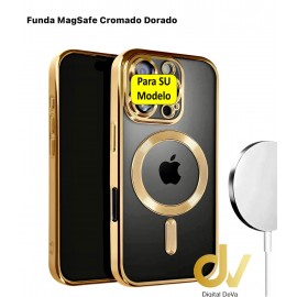 SAMSUNG S25 PLUS Funda MagSafe Cromado ORO