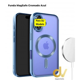 SAMSUNG S25 ULTRA Funda MagSafe Cromado AZUL