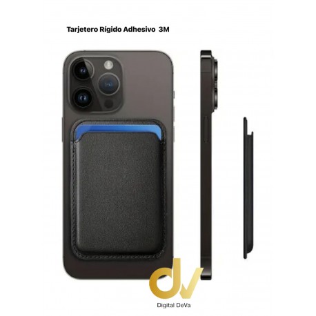 Tarjetero PVC Adhesivo Negro