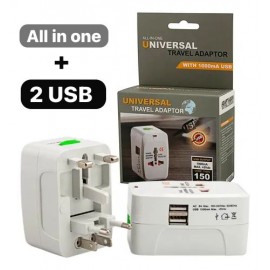 Enchufe All In One + 2 Usb
